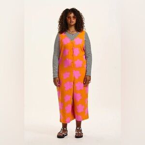 Lucy and Yak Finn Jumpsuit: ORGANIC TWILL in Tammy Orange